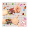 210 dijes de silicona para pulseras de goma pulseras