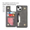 Cavor Funda tipo cartera para iPhone 14 con ranuras para_3
