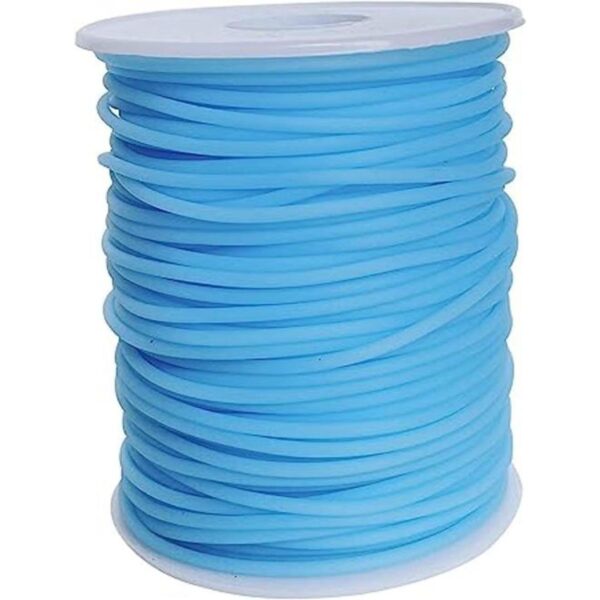 Cable de tubo de goma hueco de 54 yardas 0.079 in azul