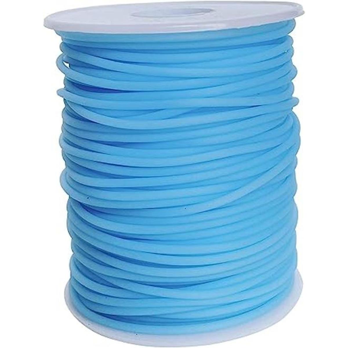Cable de tubo de goma hueco de 54 yardas 0.079 in azul