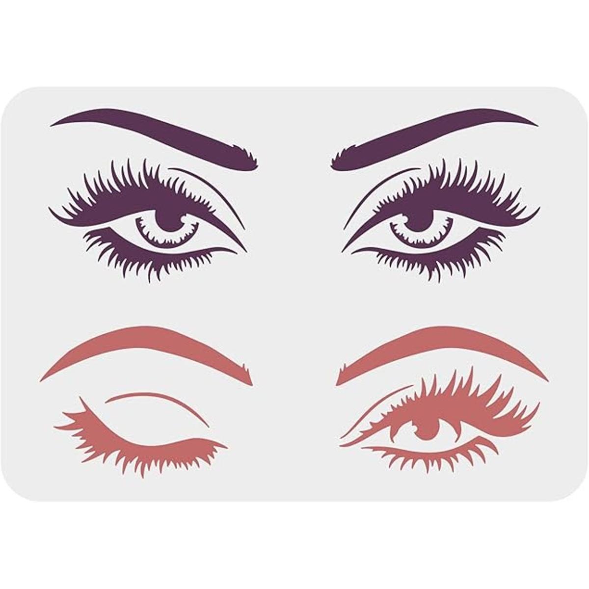 FINGERINSPIRE Plantillas de ojos para pintar plantillas
