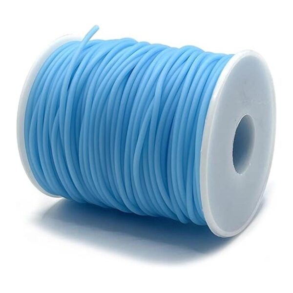 Cable de tubo de goma hueco de 54 yardas 0.079 in azul