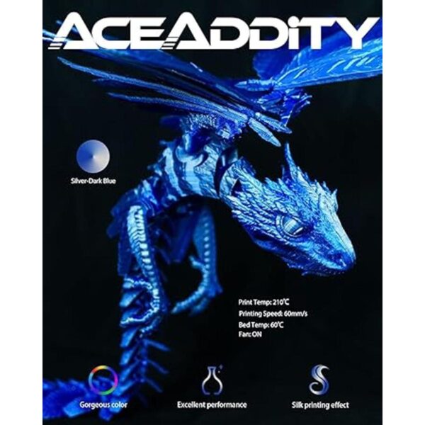 Aceaddity Silk Magic PLA 3D Printer Filament DualColour_2