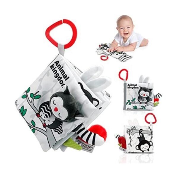 Crinkle Soft Libros para bebés de 0 a 6 meses libro de_1