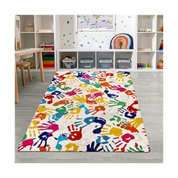 STARUIA Handprints and Footprints Alfombra infantil para