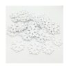 Dzrige 100 calcomanías de madera blanca con copo de nieve_3