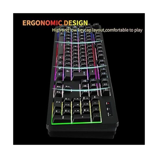 Wireless RGB Gaming Keyboard and Mouse Rechargeable RGB