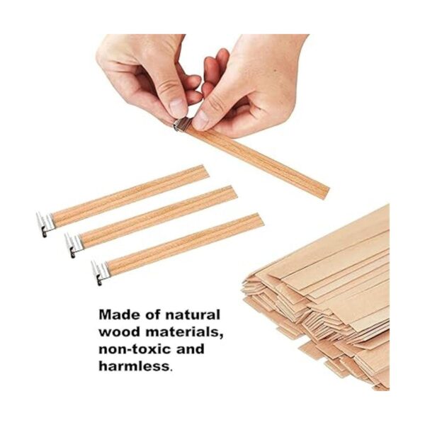Kit de 460 mechas de madera para velas mechas de madera