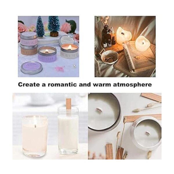 Kit de 460 mechas de madera para velas mechas de madera