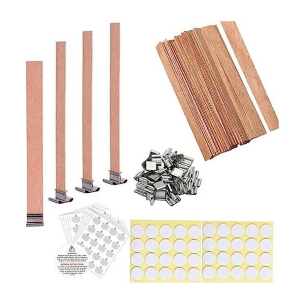 Kit de 460 mechas de madera para velas mechas de madera