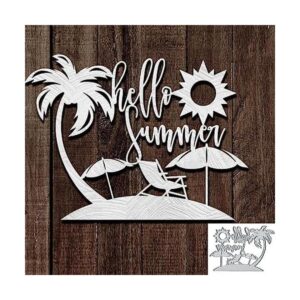 Beach Sun Metal Die Cuts Dies Cutting Hello Summer