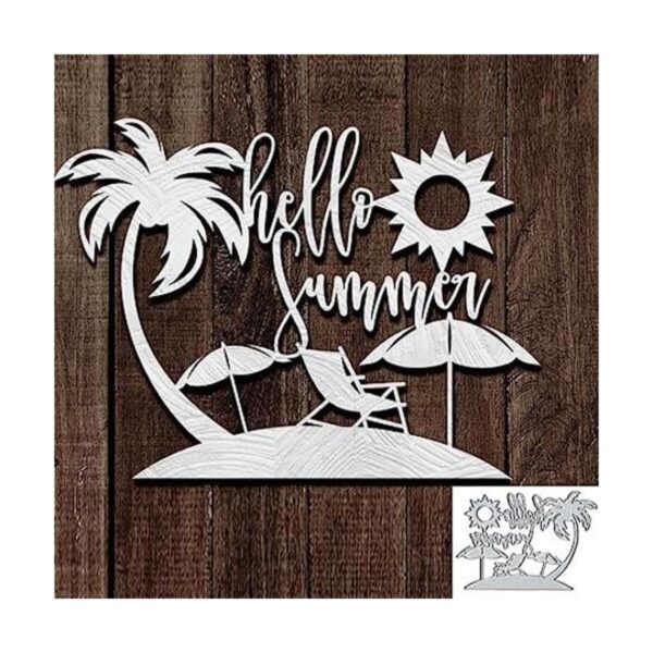 Beach Sun Metal Die Cuts Dies Cutting Hello Summer