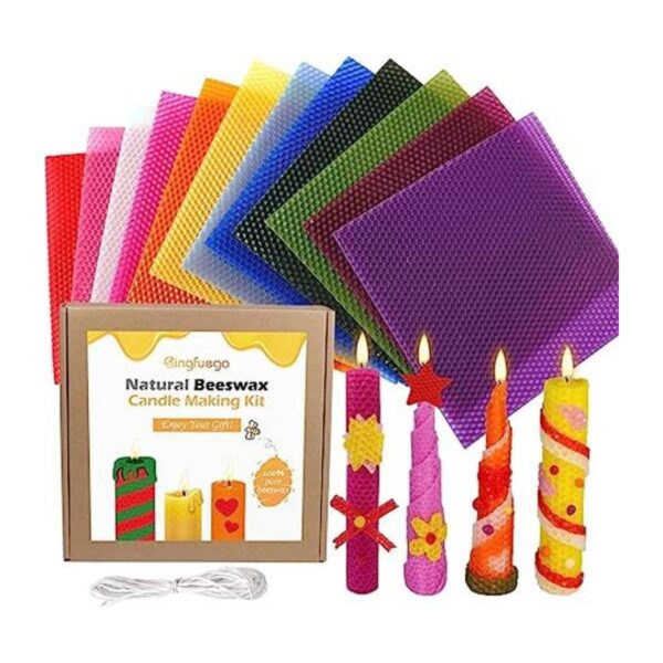Kit de fabricación de velas de cera de abeja para niños