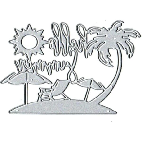 Beach Sun Metal Die Cuts Dies Cutting Hello Summer