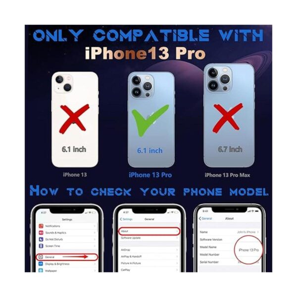 Coralogo Funda para iPhone 13 Pro diseño de astronauta_2