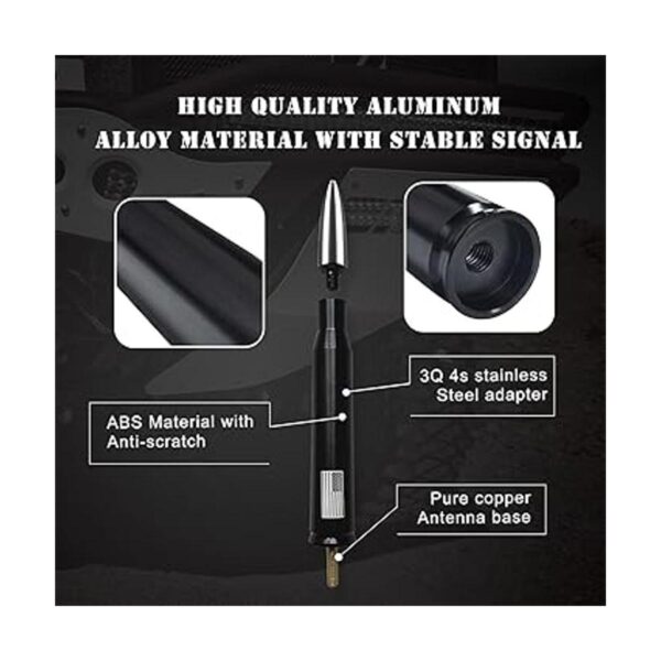 Ajxn 1 antena de bala para auto camión mástil de antena_6