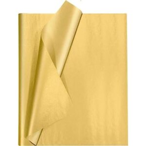 Undemouc Papel de seda dorado para embalaje 110 hojas de