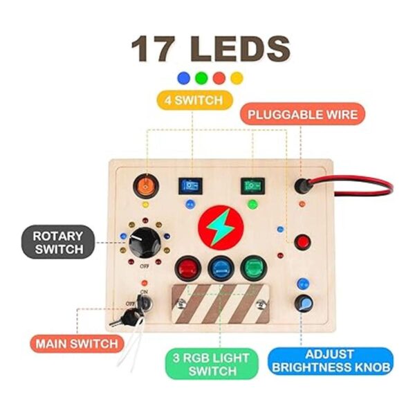 Joyreal Montessori Juguetes sensoriales de tablero_2