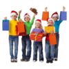Paquete de 24 bolsas de regalo de papel kraft azul naranja