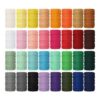 Kenning 32 rollos de cuerda de macramé 4 hebras 0.118 in