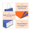 Paquete de 24 bolsas de regalo de papel kraft azul naranja