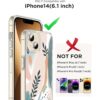 Noyabox Funda para iPhone 14 con protector de pantalla_2