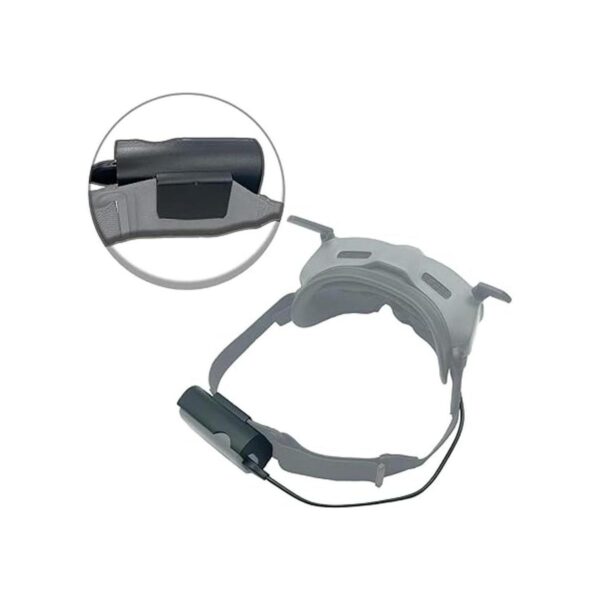Gafas de 2 cables de alimentación y soporte de batería_5