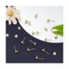 Beebeecraft 100 aretes chapados en oro de 24 quilates