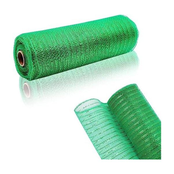 2 rollos de malla decorativa verde esmeralda con malla