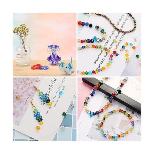 MIKIMIQI 750 cuentas de cristal surtidas para hacer joyas