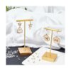 Beebeecraft 100 aretes chapados en oro de 24 quilates