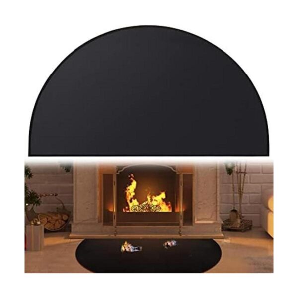 Alfombra de chimenea de 48 x 27 pulgadas resistente al