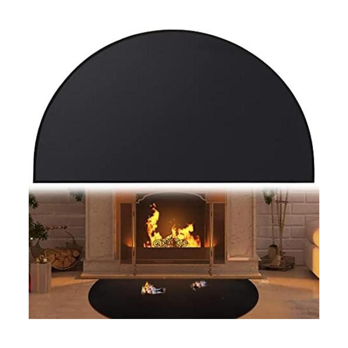 Alfombra de chimenea de 48 x 27 pulgadas resistente al