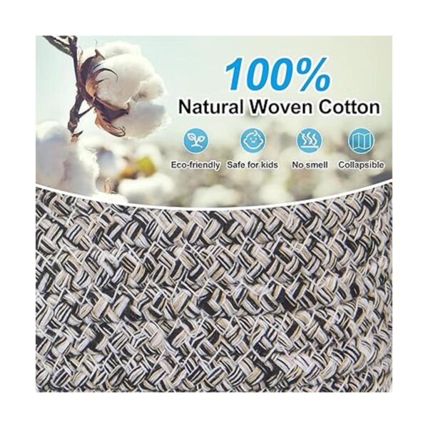 AmapleL Woven Storage Basket with Handles for Toilet Tank