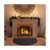 Alfombra de chimenea de 48 x 27 pulgadas resistente al