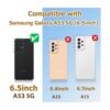 Loheckle Funda para Samsung Galaxy A53 5G para mujer_2