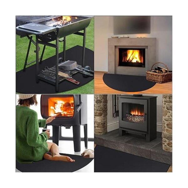 Alfombra de chimenea de 48 x 27 pulgadas resistente al
