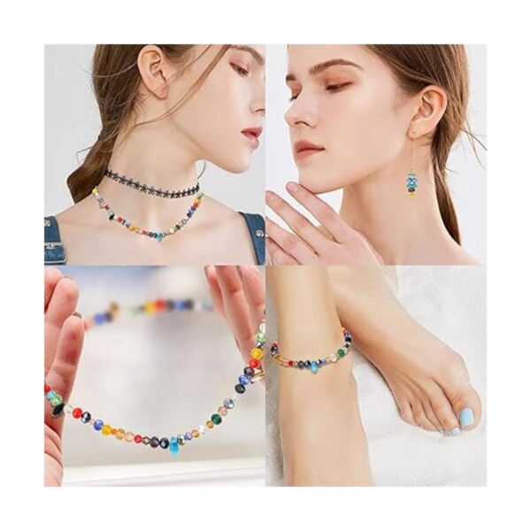 MIKIMIQI 750 cuentas de cristal surtidas para hacer joyas