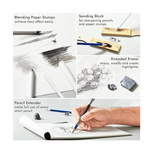 Kit de dibujo de 116 piezas suministros de dibujo