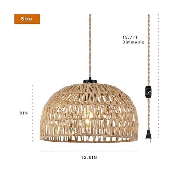 Lámpara colgante enchufable con cable enchufable lámpara_5