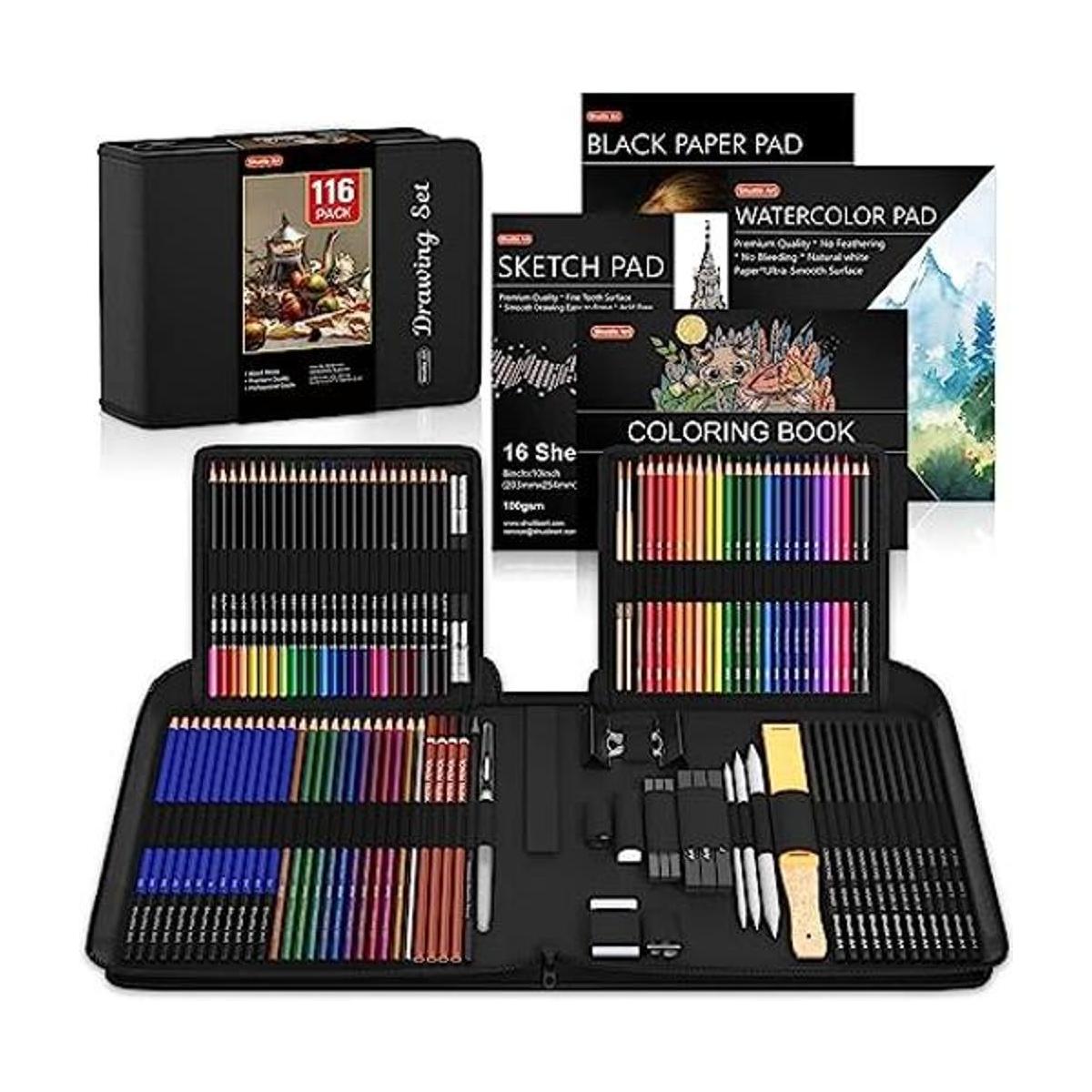 Kit de dibujo de 116 piezas suministros de dibujo