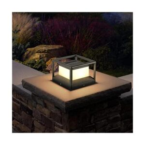 Outdoor Solar Post Light MVBT Modern MediumSized LED_1