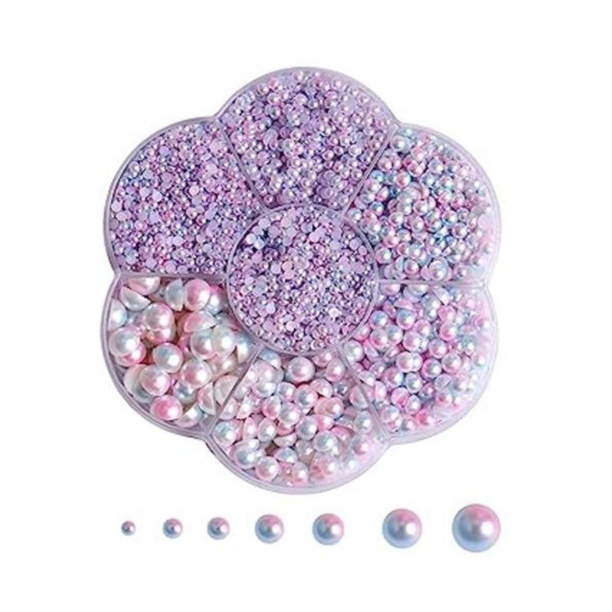 5800 piezas de medias perlas para manualidades perlas de