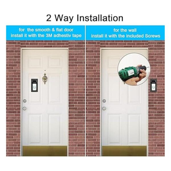 Soporte adhesivo compatible con timbre de video sin_4