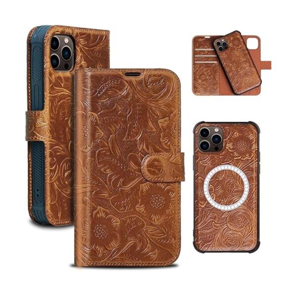 Rmawrad Funda de cuero para iPhone 14 Pro Wallet 6.1_1