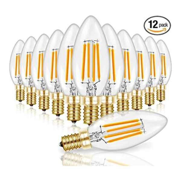 Bombilla LED E12 de 60 W regulable bombillas de