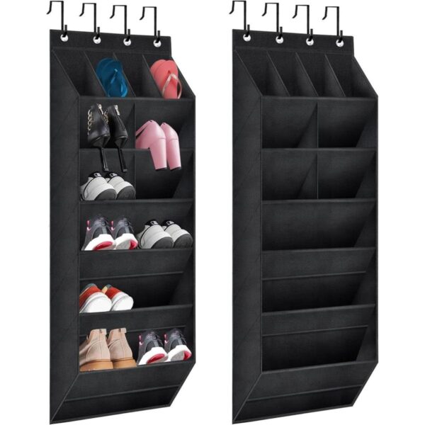 2 Pack Over The Door Shoe Organizer Hanging Shoe Organizer