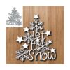 Troqueles de metal para árbol de Navidad de copo de nieve