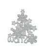 Troqueles de metal para árbol de Navidad de copo de nieve