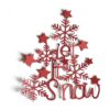Troqueles de metal para árbol de Navidad de copo de nieve